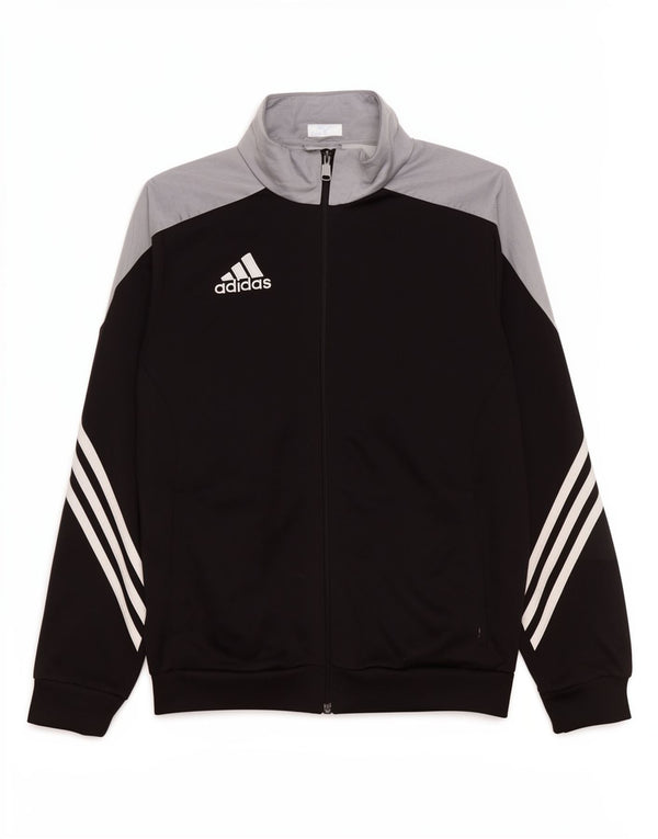 Adidas Veste de survêtement pour garçon 13-14 ans XL Noir Colorblock Polyester