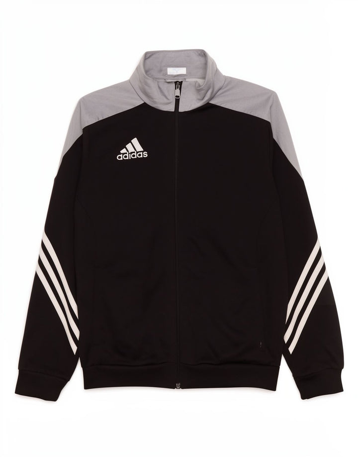Adidas Veste de survêtement pour garçon 13-14 ans XL Noir Colorblock Polyester