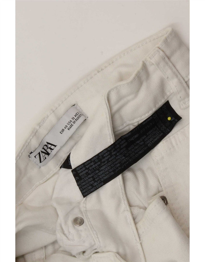 Zara Jean court en détresse pour homme EU 40 Medium W31 L25 Coton blanc