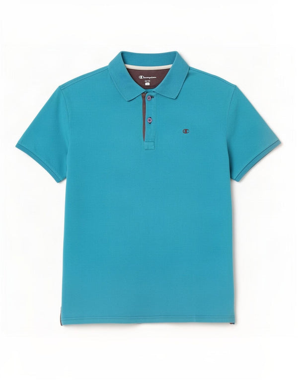 Champion Polo Easy Fit Homme Grand Bleu Coton