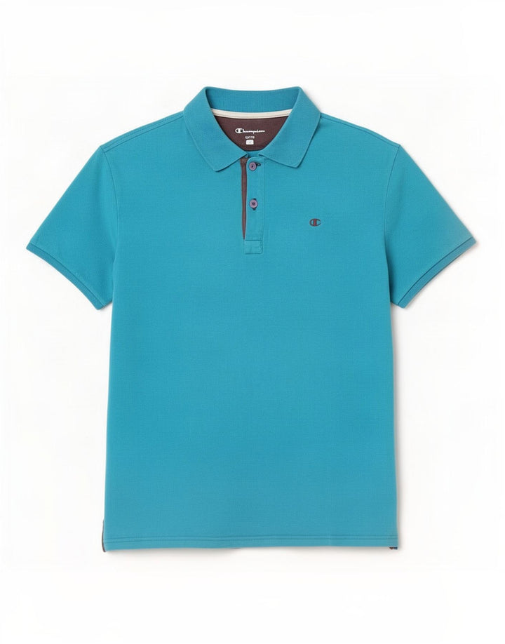 Champion Polo Easy Fit Homme Grand Bleu Coton