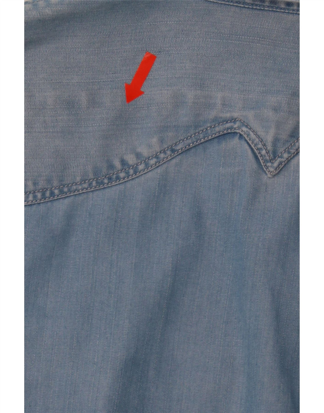 MUSTANG Womens Denim Shirt EU 34 XS Blue Vintage Mustang and Second-Hand Mustang from Messina Hembry 