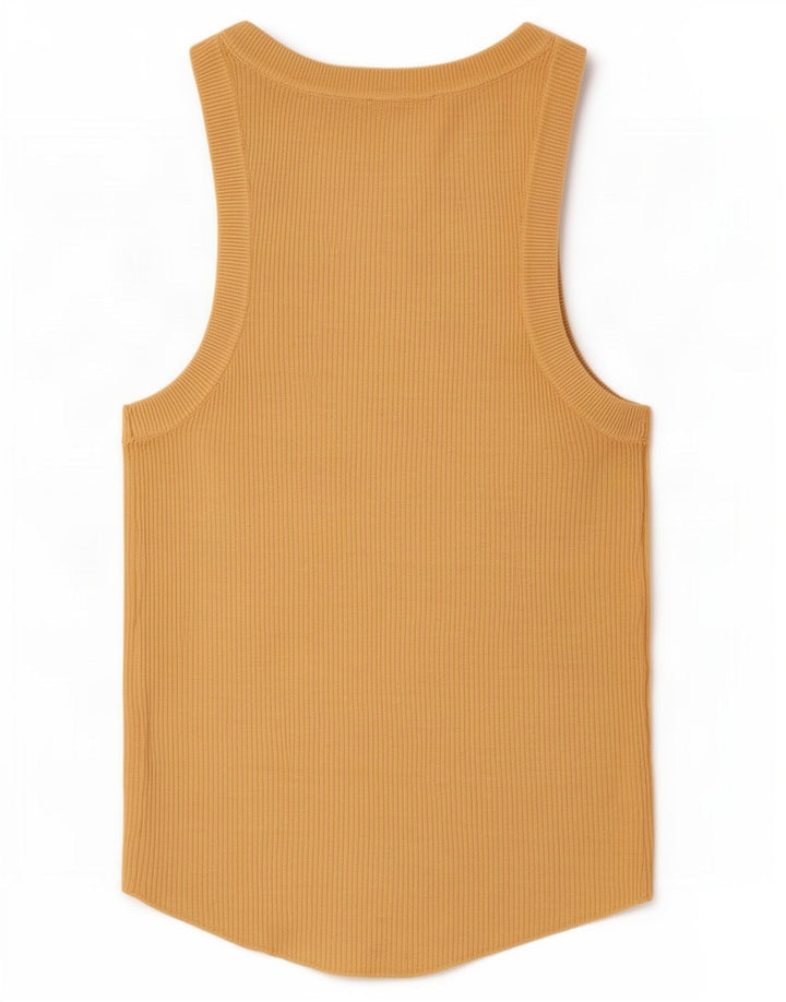 Zara Débardeur Femme UK 12 Viscose Marron Moyen