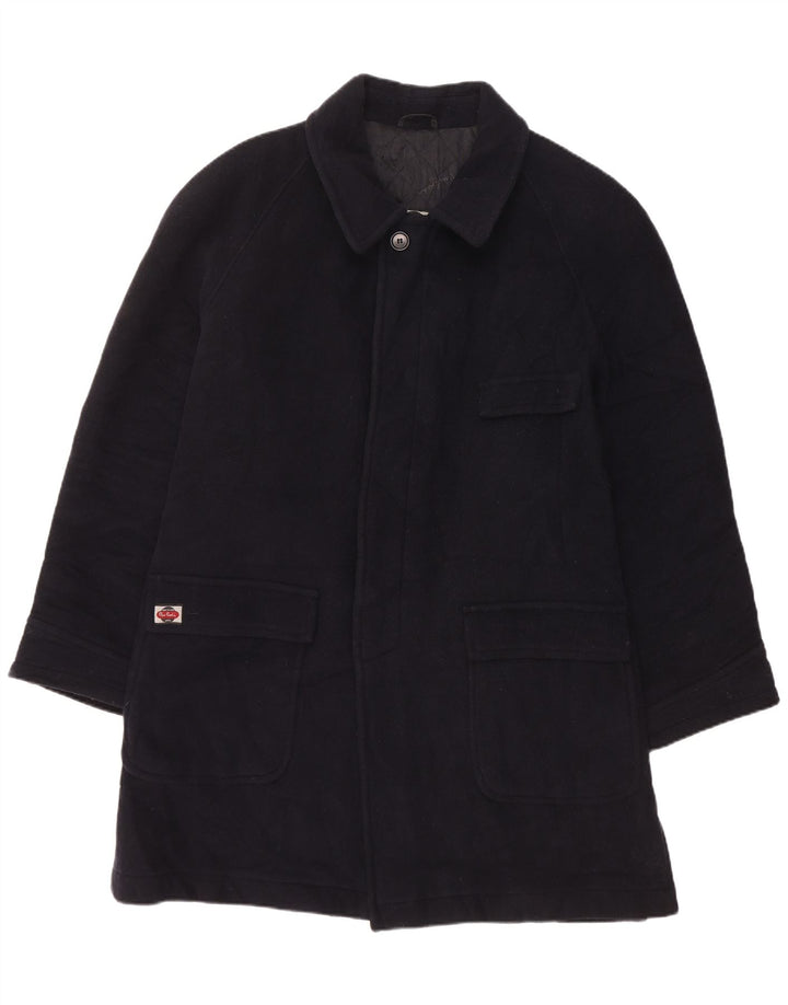 PIERRE CARDIN Manteau Homme UK 40 Large Bleu Marine Cachemire