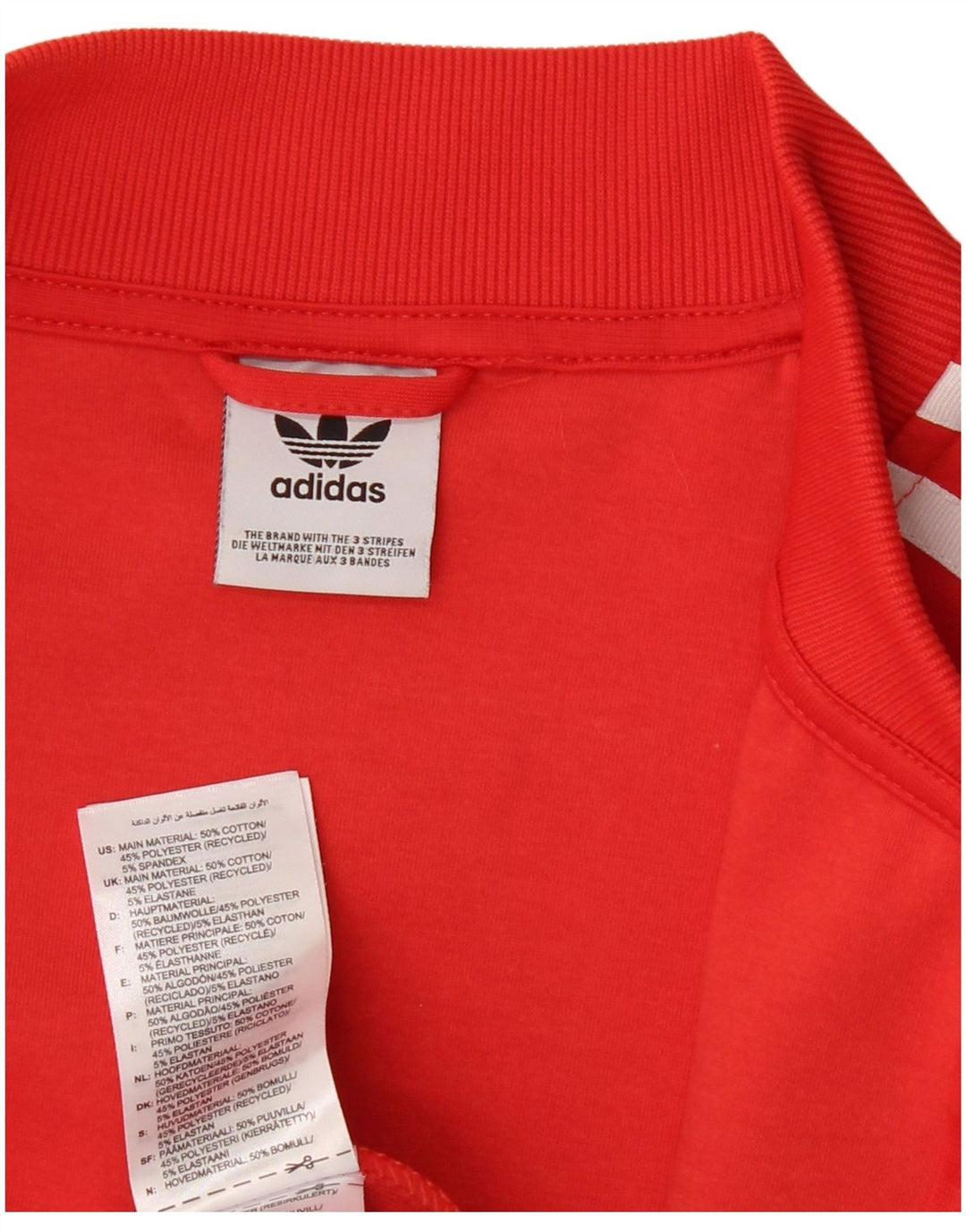 ADIDAS Veste de survêtement pour homme Petit Rouge Coton
