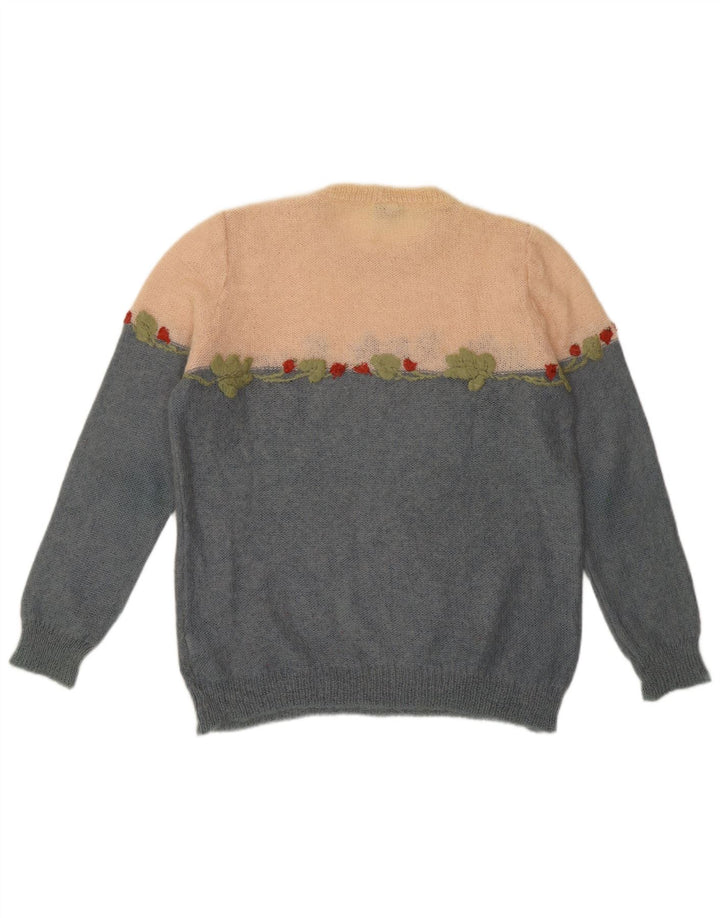 Norma Pull graphique à col rond pour femme IT 42 Bleu moyen Colourblock