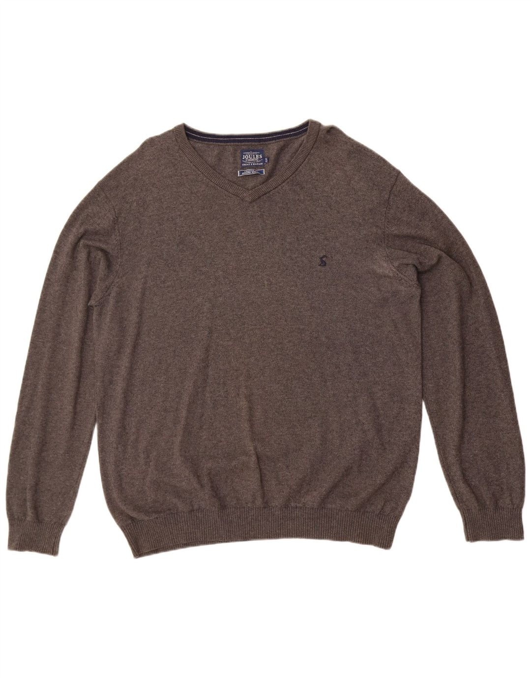 Joules Pull Col V Homme XL Gris Coton