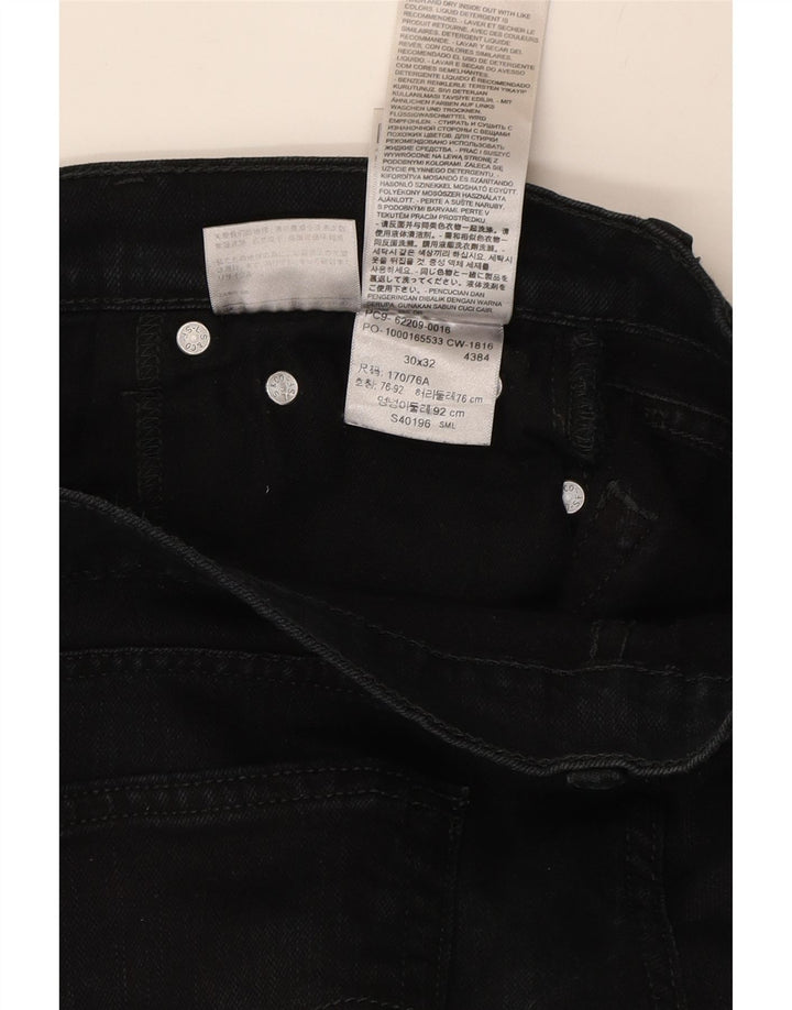 LEVI'S Mens Slim Jeans W30 L32 Black Cotton Vintage Levi's and Second-Hand Levi's from Messina Hembry 