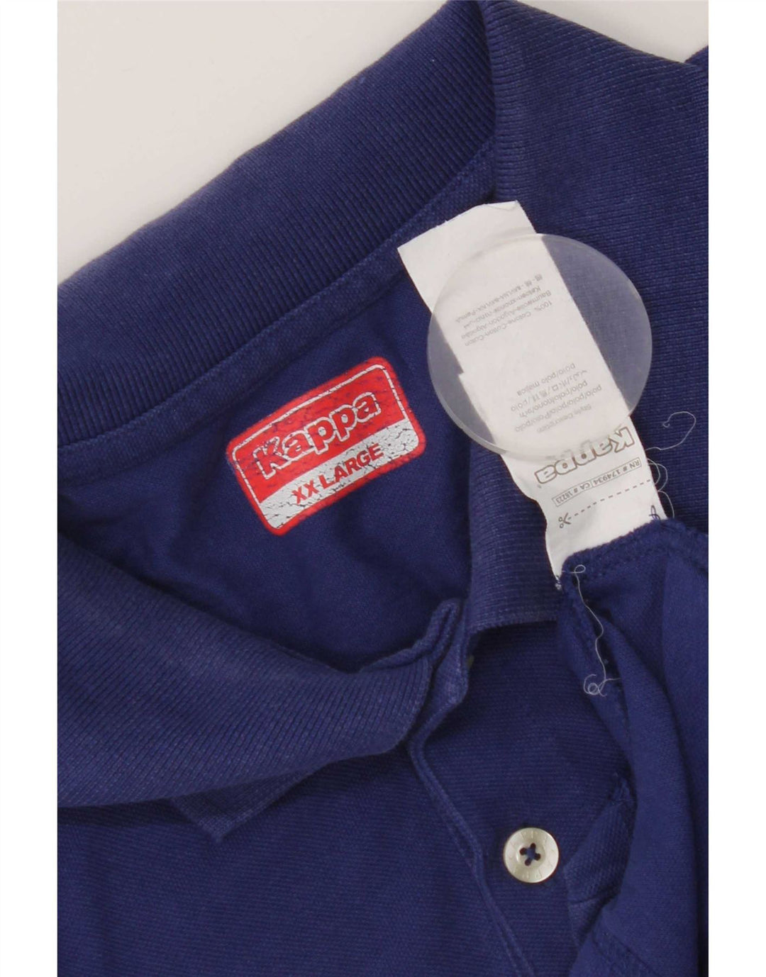Kappa Polo Homme 2XL Bleu Coton