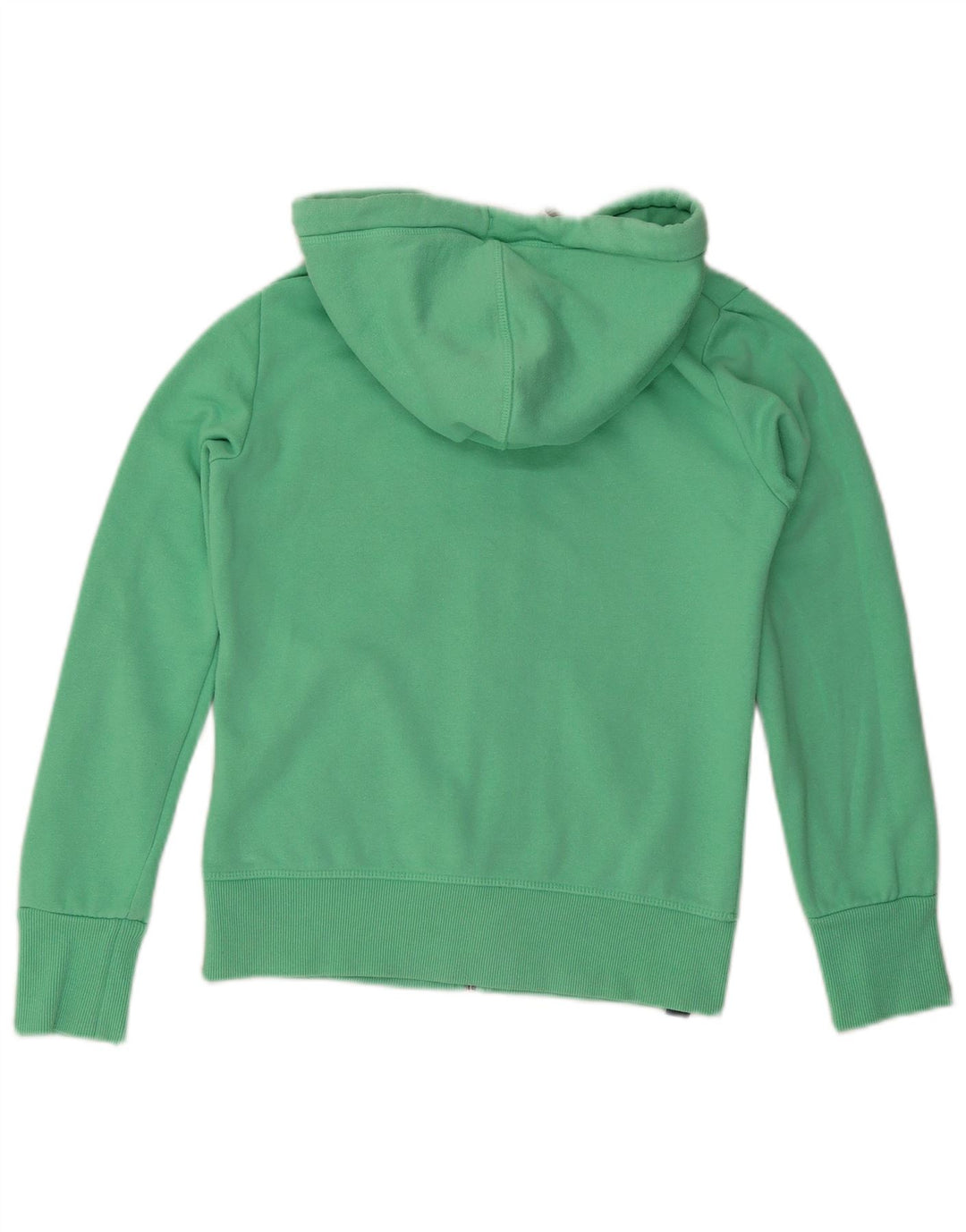 ELLESSE Pull à capuche zippé pour femme UK 10 Petit coton vert