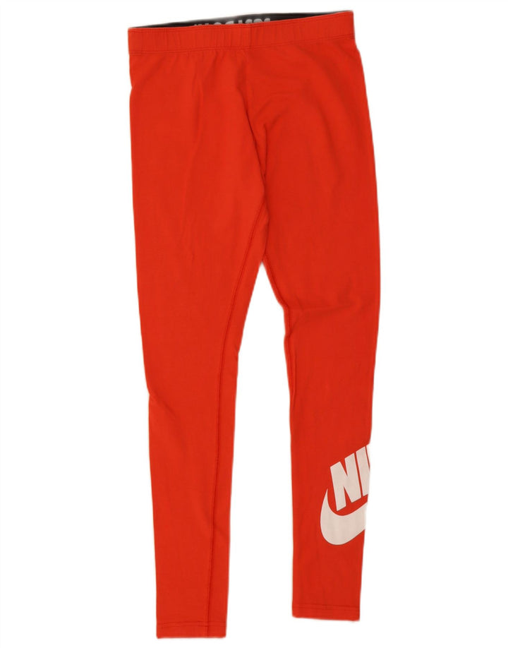 Nike Legging graphique pour femme UK 8 Petit coton orange
