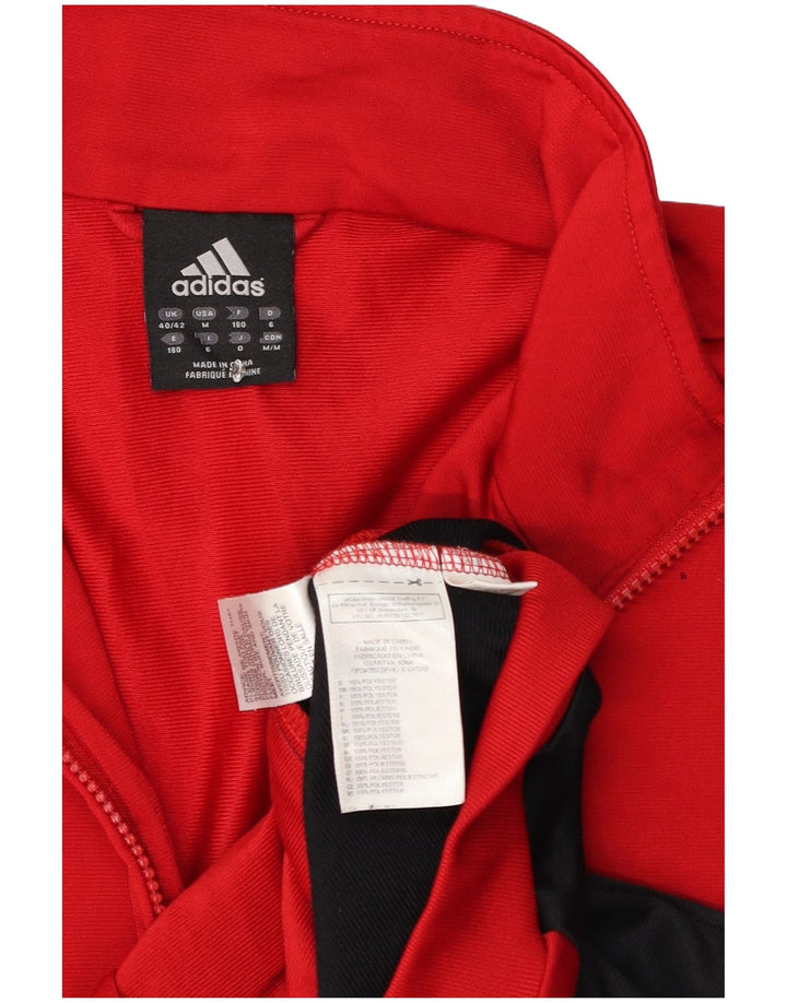 Adidas Veste de survêtement pour homme UK 40/42 Rouge moyen Polyester colour block