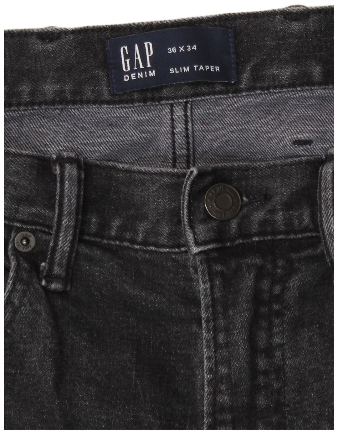 Gap Jean Slim Fuselé Homme W36 L34 Gris Coton
