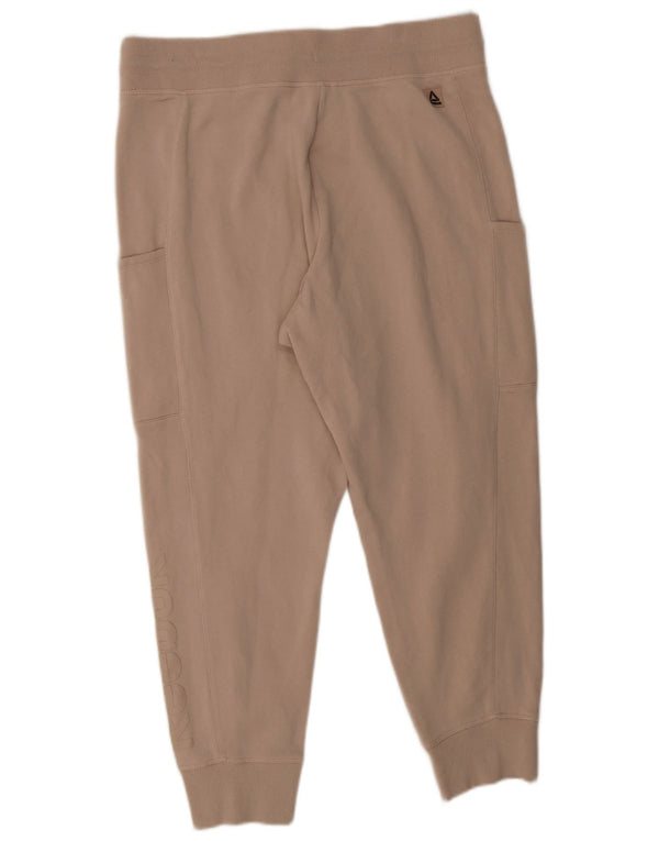 Reebok Pantalon de survêtement graphique pour femme UK 18 XL Beige Coton