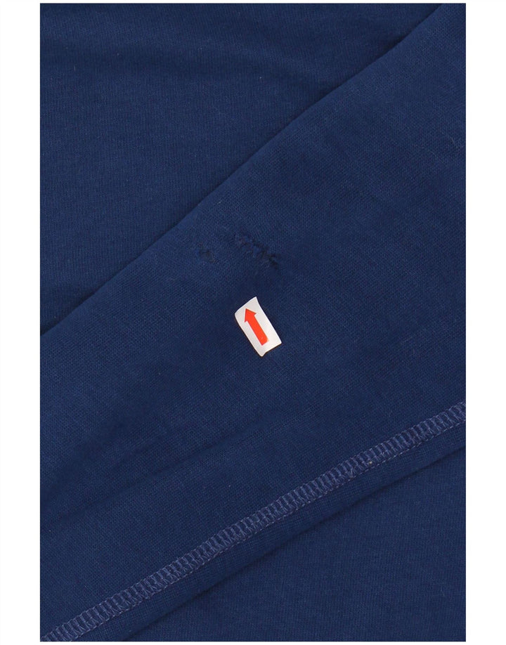 ABERCROMBIE & FITCH Pull à capuche graphique pour femme UK 14 Bleu marine moyen