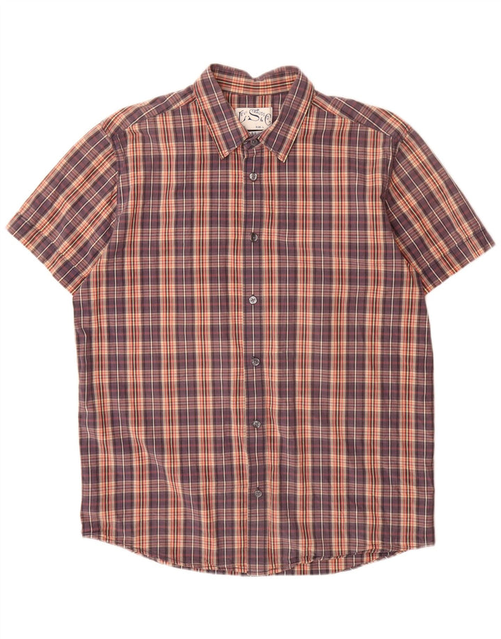 Levi's Chemise à Manches Courtes Homme Coupe Classique Grand Carreau Multicolore Coton