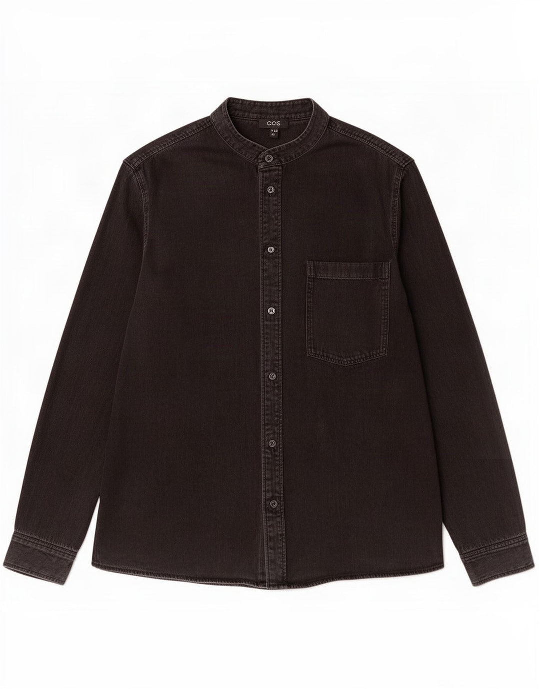 Cos Chemise en jean homme grand coton noir