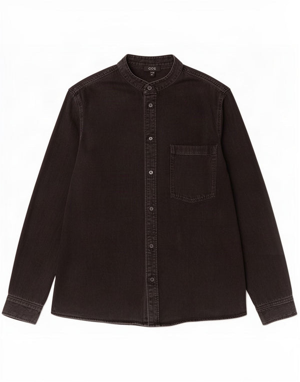 Cos Chemise en jean homme grand coton noir