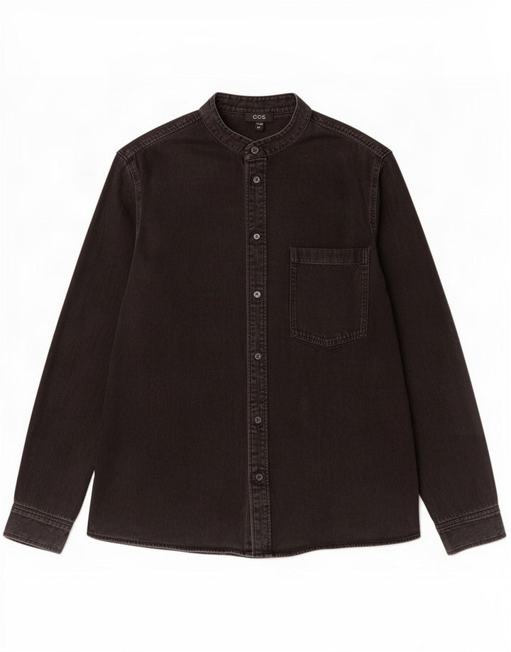 Cos Chemise en jean homme grand coton noir