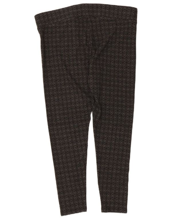 Marks & Spencer Legging Capri Femme UK 46 Grand Gris Géométrique Polyester