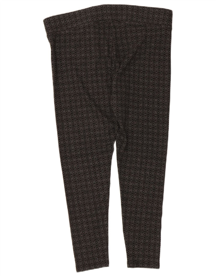 Marks & Spencer Legging Capri Femme UK 46 Grand Gris Géométrique Polyester