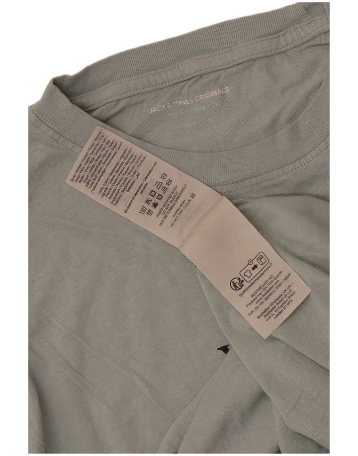Jack & Jones T-Shirt Graphique Homme Vert Moyen Coton