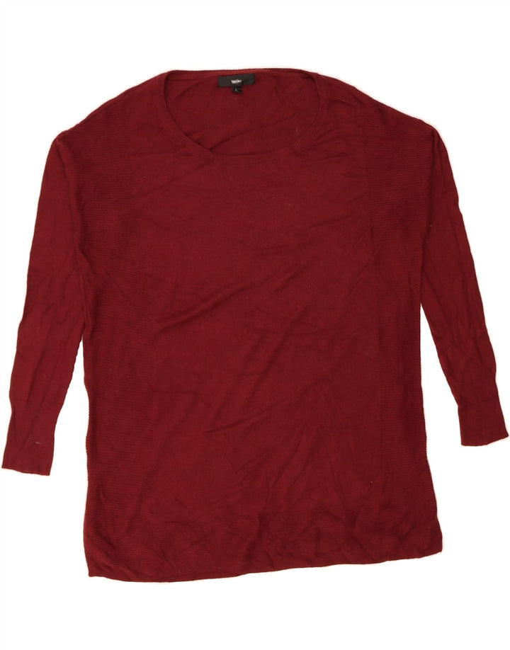 MOSSIMO Womens Top Long Sleeve UK 16 Large Red Nylon Vintage Mossimo and Second-Hand Mossimo from Messina Hembry 