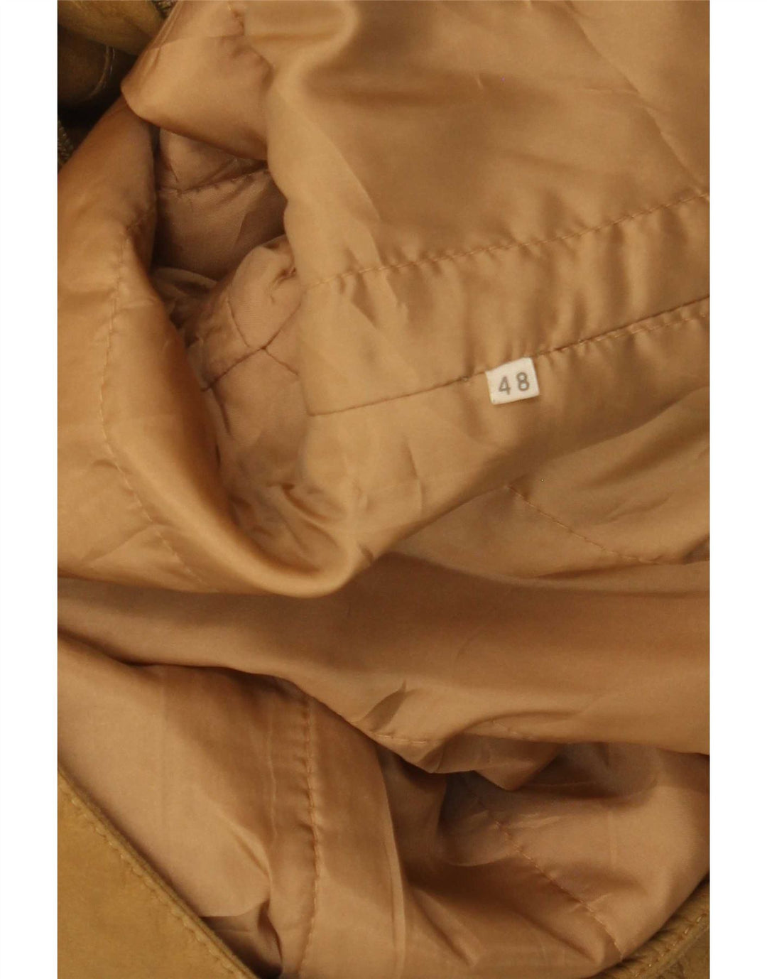 veste en cuir homme vintage IT 48 Beige moyen