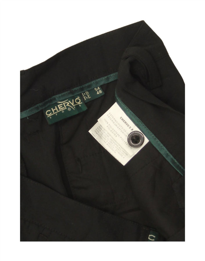 CHERVO Pantalon Chino Chevillé Homme IT 54 2XL W36 L32 Noir Polyester