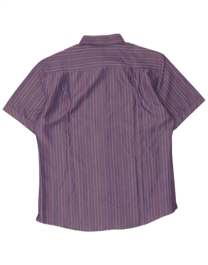 Marks & Spencer Chemise Blue Harbor Homme Rayure Violet Moyen