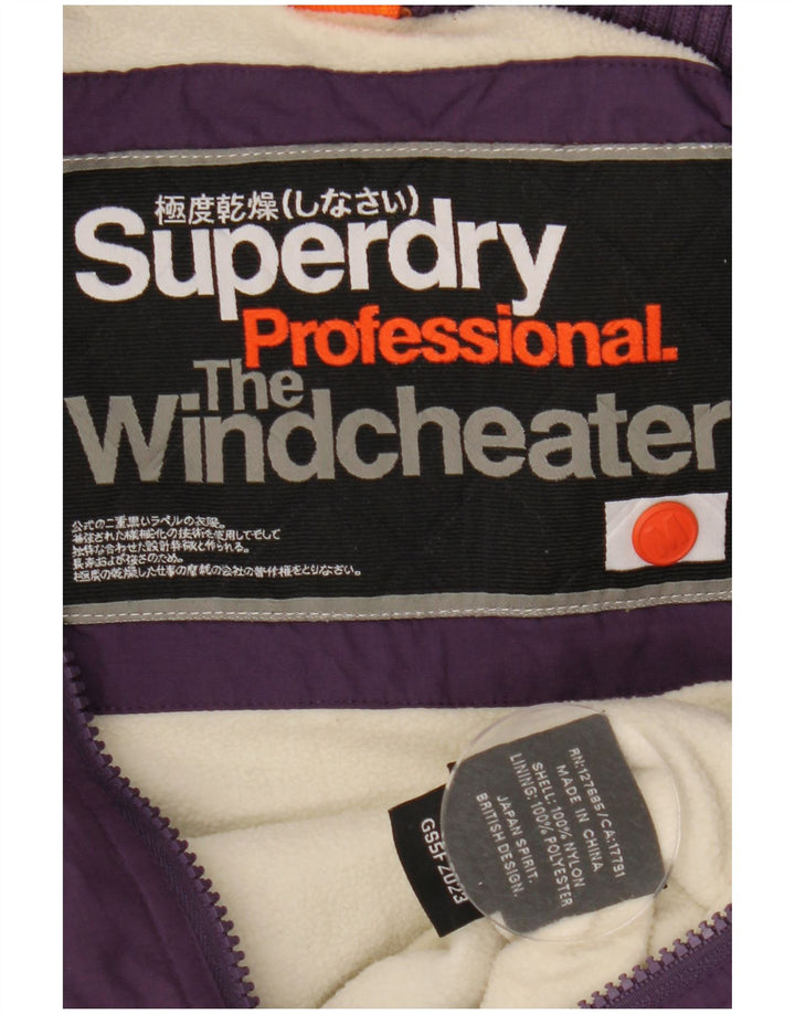 Superdry Veste coupe-vent The Windcheater pour femme UK 14 Violet moyen