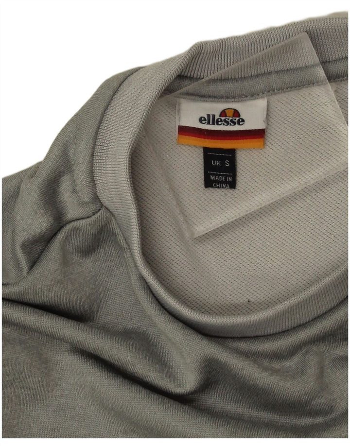 Ellesse Sweat-shirt graphique pour homme Petit gris Colorblock Polyester