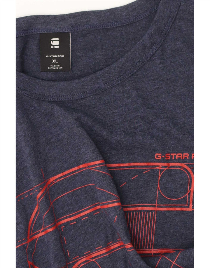 G-Star Homme Graphic T-Shirt Top XL Bleu Marine