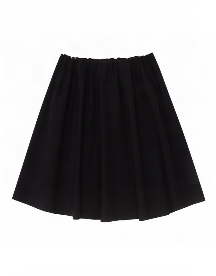 Zara Femme Jupe Plissée Small W26 Bleu Marine Polyester