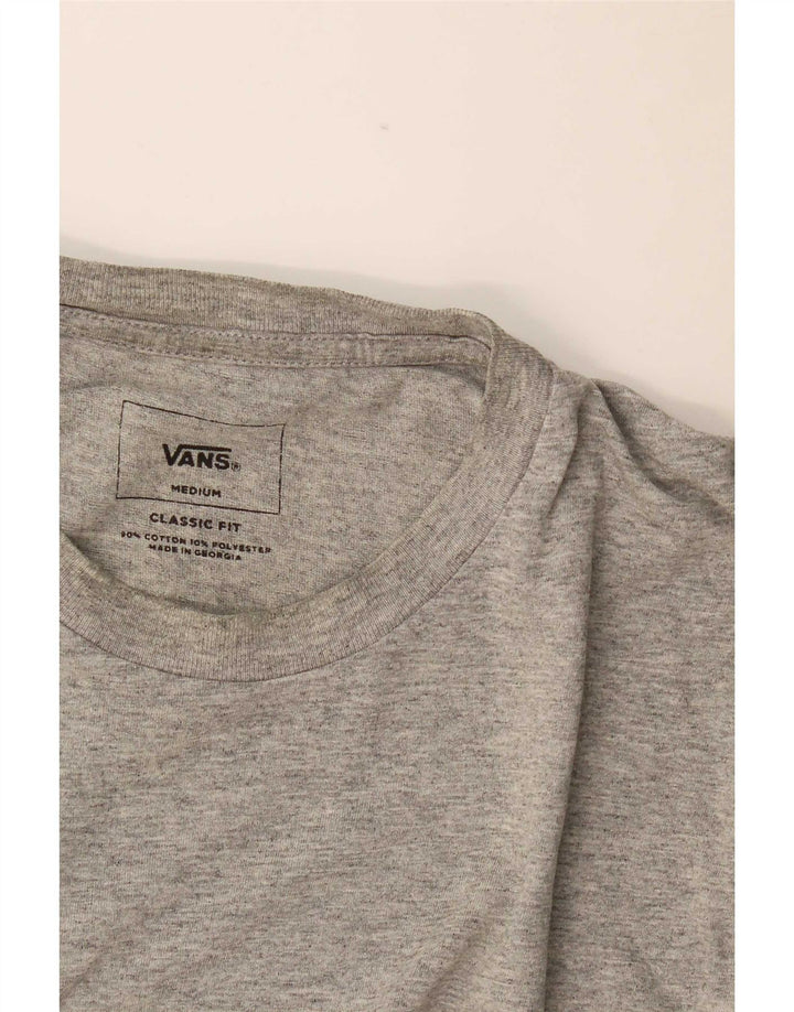 Vans T-Shirt Coupe Classique Homme Gris Moyen Coton
