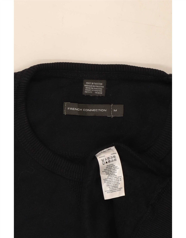 French Connection Pull Col Ras du Cou Homme Bleu Marine Moyen Coton