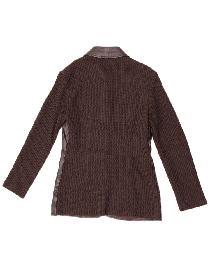 Penny Pull Veste Blazer 5 Boutons Femme IT 42 Acrylique Marron Moyen