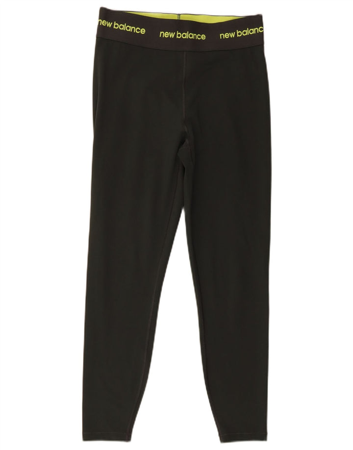 NEW BALANCE Leggings graphiques pour femmes UK 12 Polyester kaki moyen