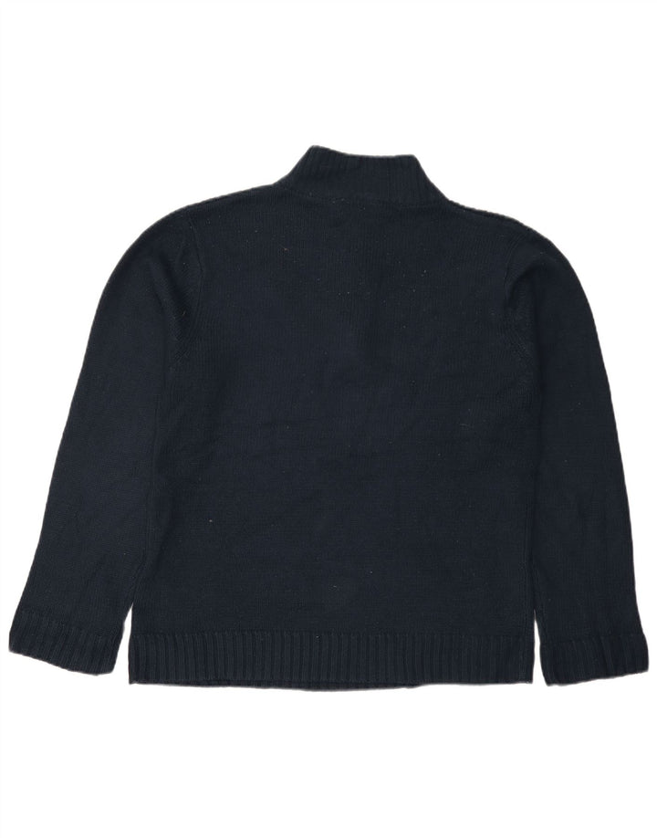 PIERRE CARDIN Pull Col Zippé Homme Bleu Marine Moyen Acrylique