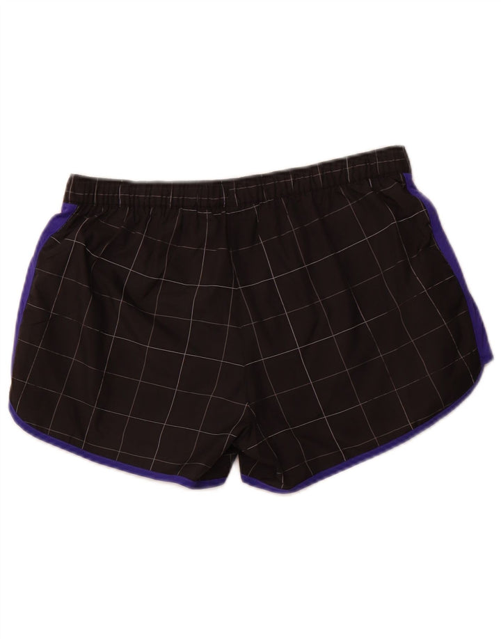 ADIDAS Short de sport pour femme UK 10 Petit carreaux noirs