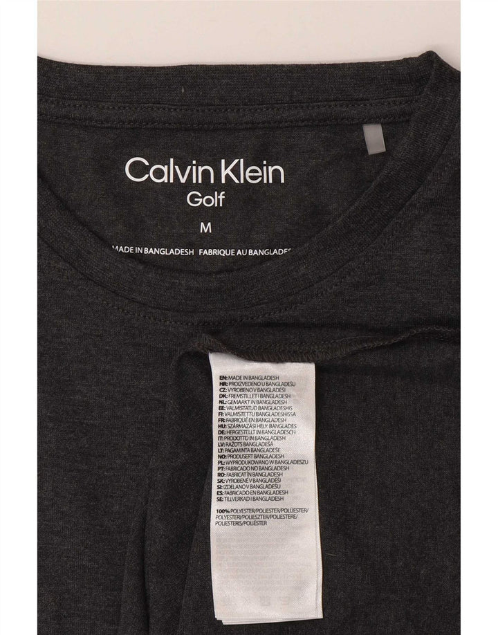 Calvin Klein T-Shirt Homme Gris Moyen Polyester