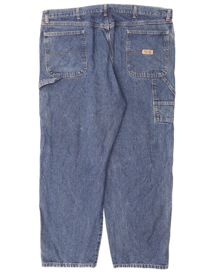 Wrangler Jean Cargo Droit Homme W42 L30 Bleu Coton