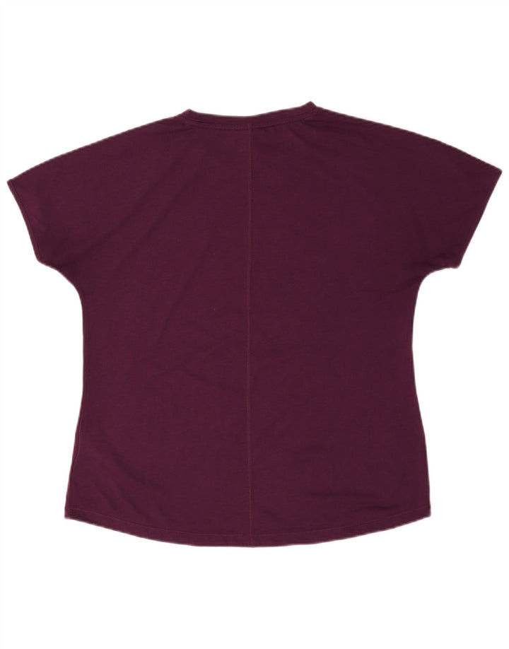 Puma T-shirt graphique pour femme UK 16 Large Violet Polyester