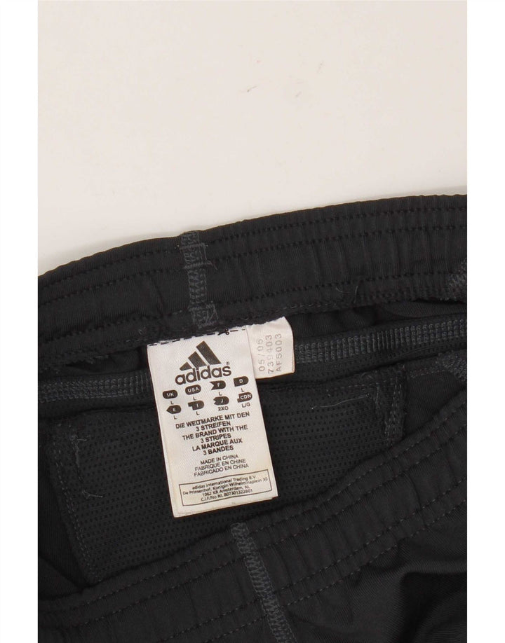 Adidas Climacool Leggings UK 14 Large Gris Colorblock Polyester