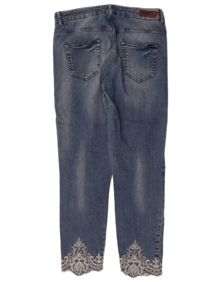 Benetton Jean Slim W32 L26 Femme Bleu