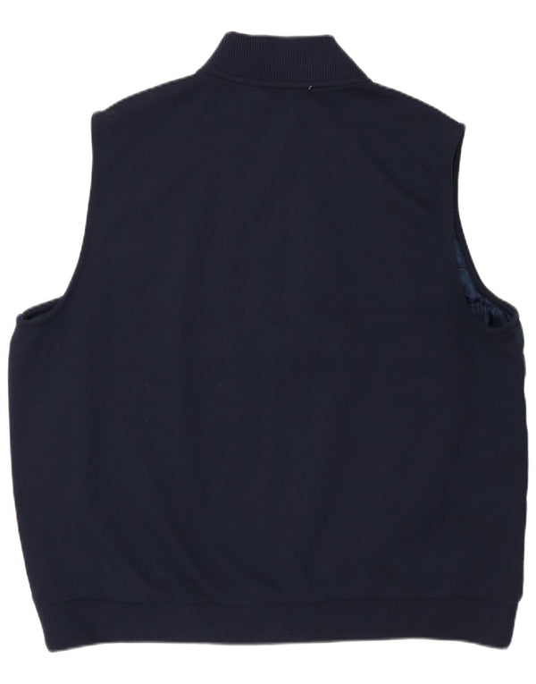 Marks & Spencer Mens Autograph Padded Gilet UK 46 3XL Navy Blue Polyester