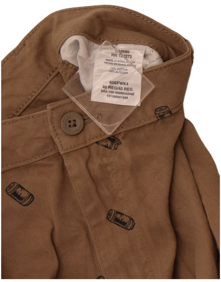 WRANGLER Short Cargo Graphique Homme W40 XL Coton Marron