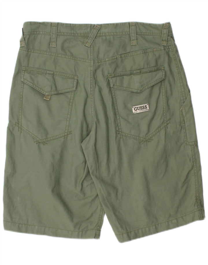 Guess Short Cargo Homme W30 Coton Kaki Moyen