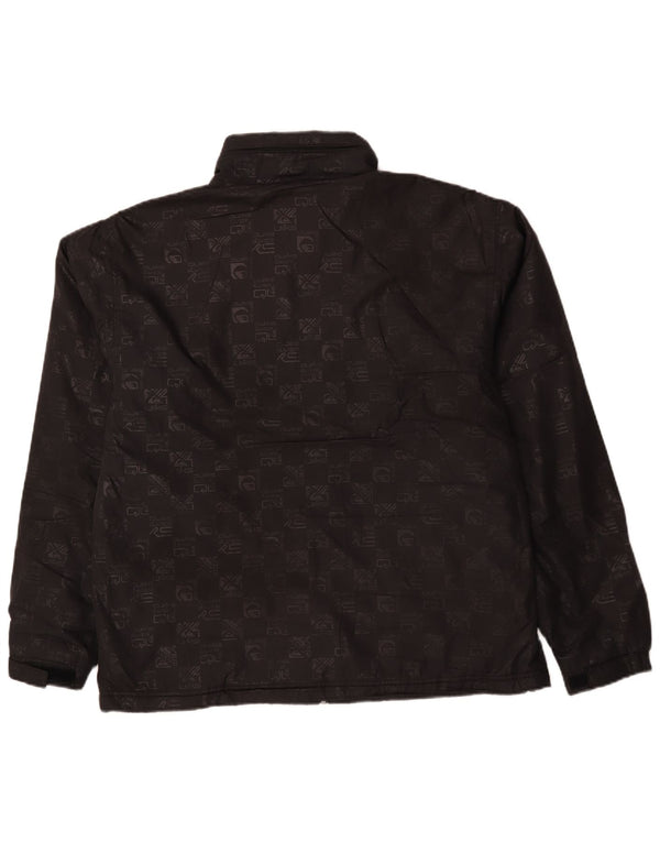 Quiksilver Veste de survêtement à capuche graphique pour homme XL Noir Polyester