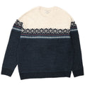 Marks & Spencer Pull à col rond pour homme Turquoise Fair Isle Taille L
